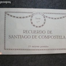 Postales: SANTIAGO DE COMPOSTELA-BLOC CON 14 POSTALES ANTIGUAS-THOMAS-VER FOTOS-(82.354)