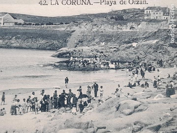 Postales: La Coru&ntilde;a. Playa del Orz&aacute;n. - Foto 2