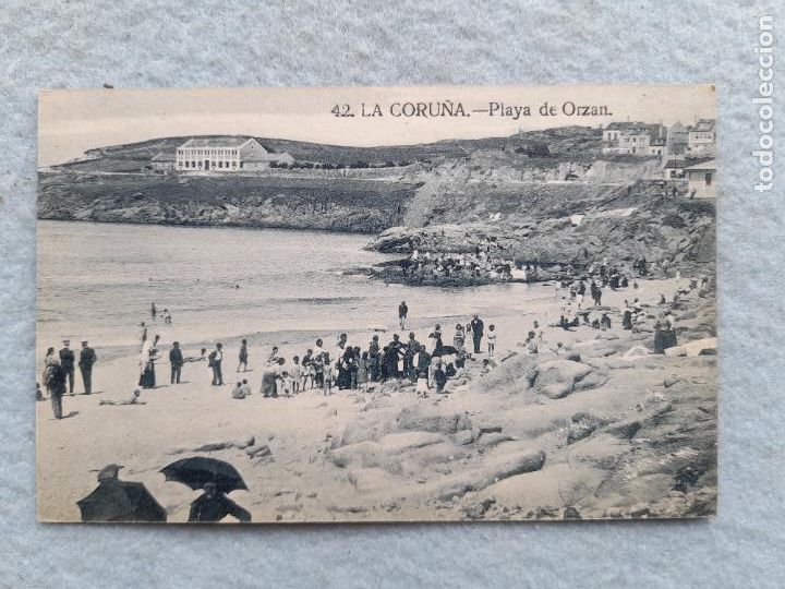 Postales: La Coru&ntilde;a. Playa del Orz&aacute;n. - Foto 1