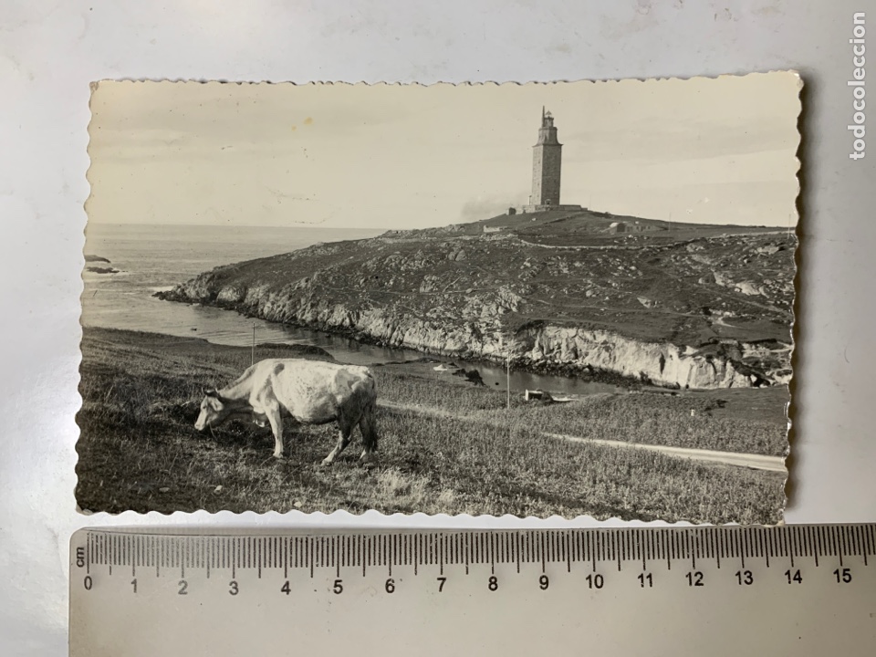 Postales: POSTAL. LA CORU&Ntilde;A. TORRE DE H&Eacute;RCULES. EDICIONES LUJO. - Foto 1