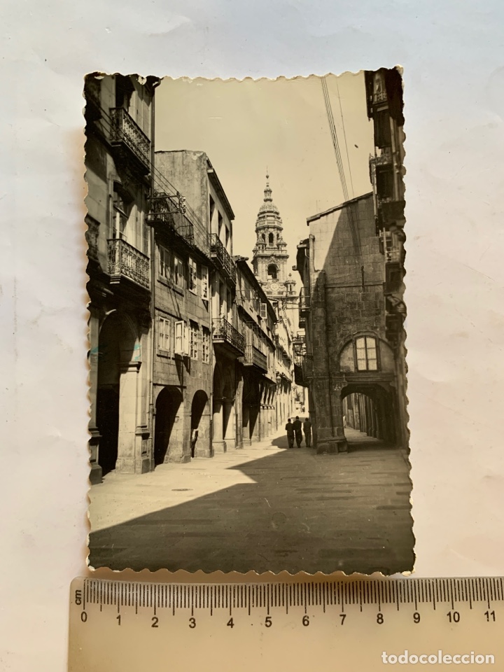 Postales: POSTAL. SANT&Iacute;AGO DE COMPOSTELA. RUA DEL VILLAR. EDICIONES LUJO.