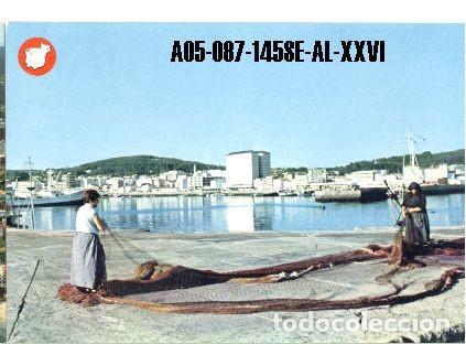 Postales: Postal Santa Uxia de Ribeira Vista Parcial desde el Puerto Editorial Alarde N&ordm; 145/87A a&ntilde;o 1983**