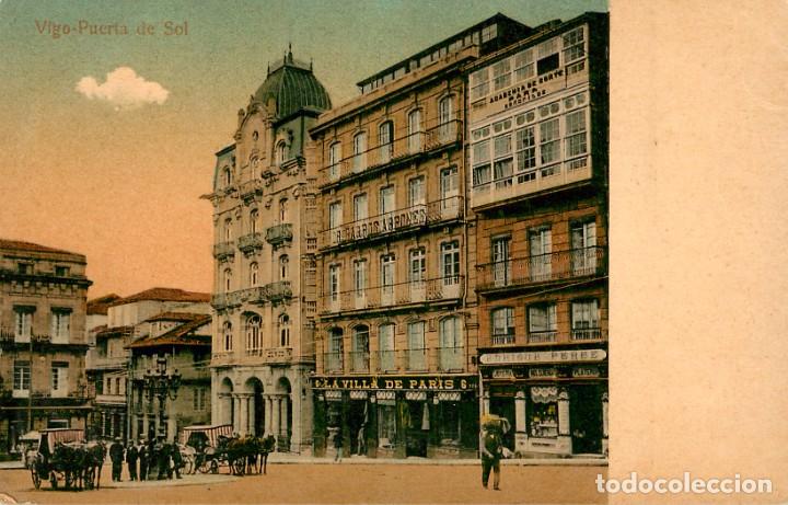 Postales: ea206 Vigo - Puerta De Sol animada - Foto 1