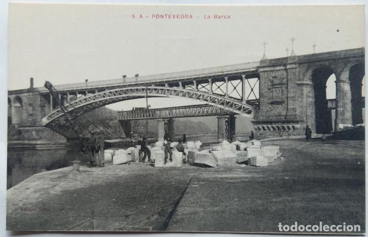 Postales: PONTEVEDRA LA BARCA ANTIGUA ORIGINAL - Foto 1