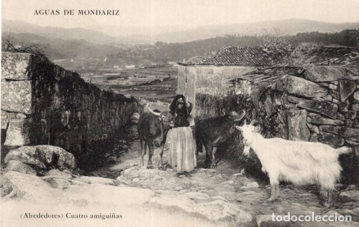 Postkarten: Aguas de Mondariz. Cuatro Amigui&ntilde;as
