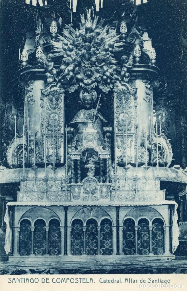 Postales: POSTAL.SANTIAGO DE COMPOSTELA. CATEDRAL. ALTAR DE SANTIAGO. FOTOTIPIA. THOMAS. 383