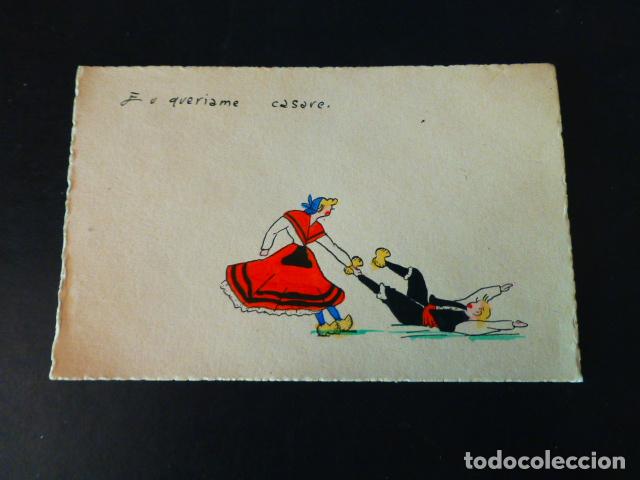 Cartoline: GALICIA TIPOS GALLEGOS POSTAL ESCRITA DESDE BARREIROS