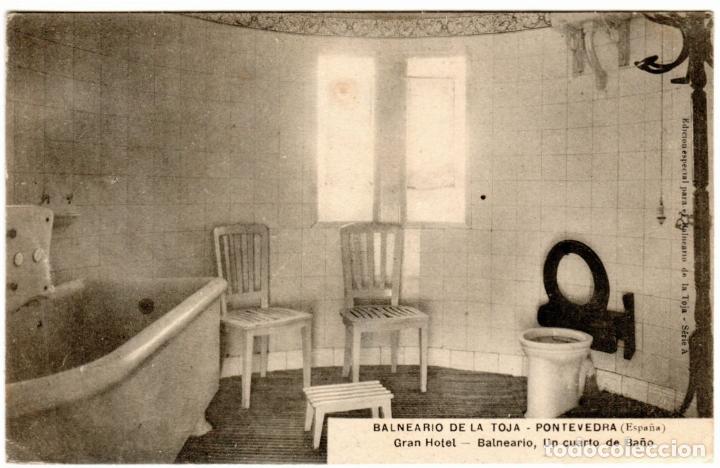 Cartes Postales: BONITA POSTAL - LA TOJA (PONTEVEDRA) - GRAN HOTEL - BALNEARIO - UN CUARTO DE BA&Ntilde;O