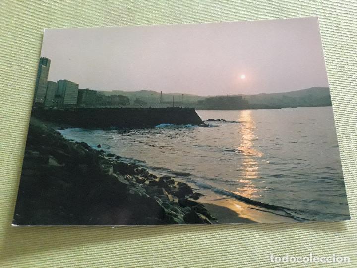 Postales: CORU&Ntilde;A. RIAZOR - PUESTA DE SOL - Foto 1