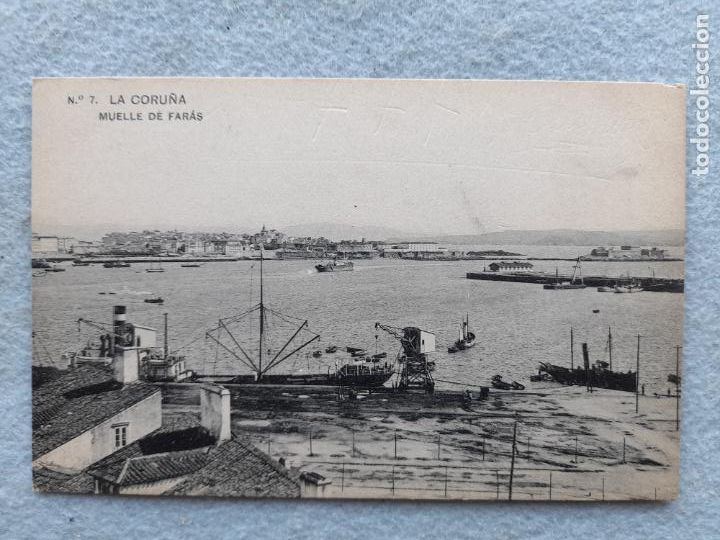 Postales: La Coru&ntilde;a. Muelle de Far&aacute;s. - Foto 1