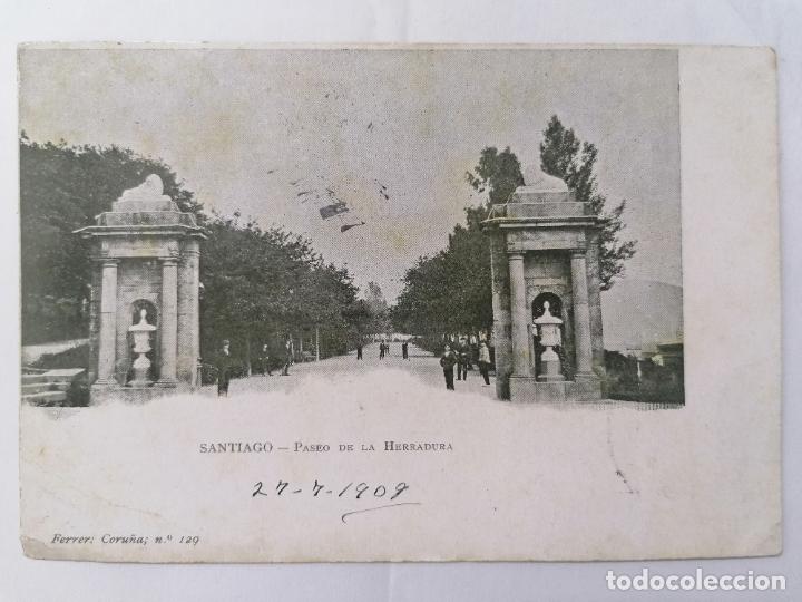 Postcards: POSTAL, SANTIAGO, PASEO DE LA HERRADURA, CIRCULADA 27-7-1909