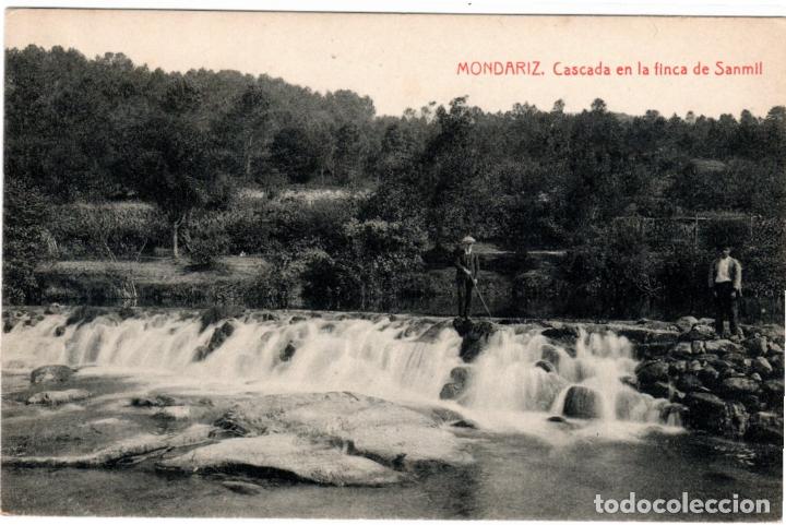 Postales: BONITA POSTAL - MONDARIZ (PONTEVEDRA) - CASCADA EN LA FINCA DE SANMIL