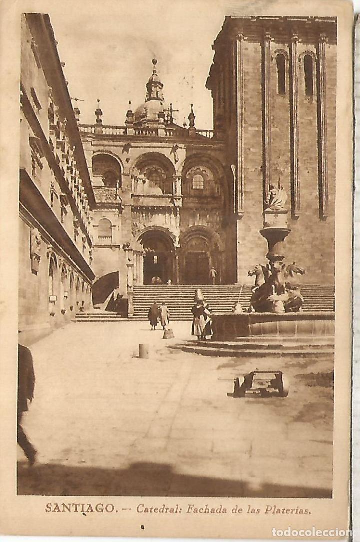 Postales: CORU&Ntilde;A SANTIAGO DE COMPOSTELA ESCRITA - Foto 1