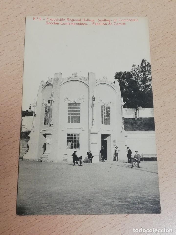 Cartes Postales: POSTAL DE LA EXPOSICION REGIONAL GALLEGA. SANTIAGO DE COMPOSTELA, SECCION CONTEMPORANEA, PABELLON DE