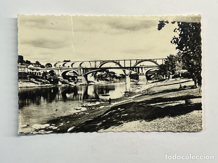 Postcards: &Oacute;RENSE. Postal No.3, Puentes sobre el r&iacute;o Mi&ntilde;o. Edic. Arribas (h.1950?) S/C