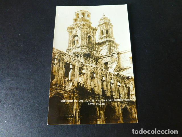 Postales: SOBRADO DE LOS MONJES LA CORU&Ntilde;A POSTAL FOTOGRAFICA FOTO VILLAR RUINAS DEL MONASTERIO