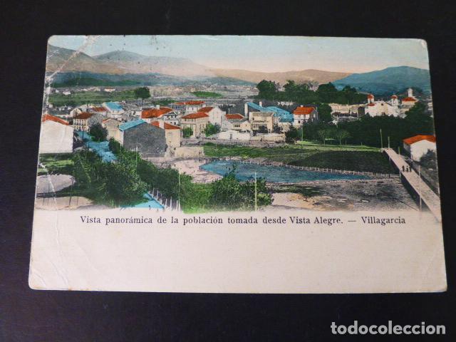 Postales: VILLAGARCIA DE AROSA PONTEVEDRA VISTA PANORAMICA DE LA POBLACION TOMADA DESDE VISTA ALEGRE