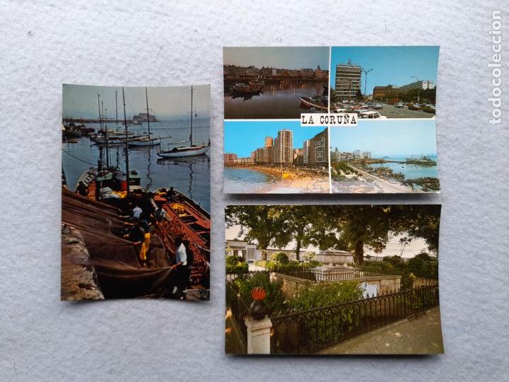 Postales: Lote de 3 postales de La Coru&ntilde;a. - Foto 1