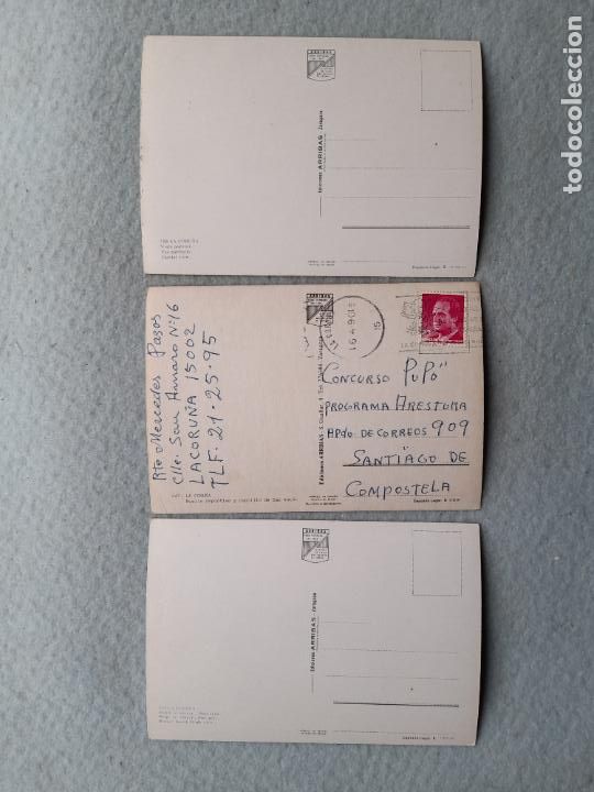 Postales: Lote de 3 Postales de La Coru&ntilde;a. - Foto 5
