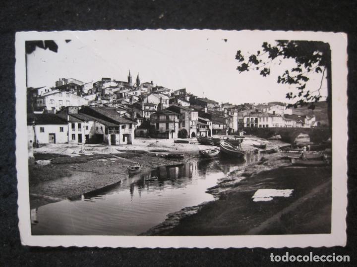 Postais: BETANZOS-VISTA PARCIAL DEL RIO Y PUENTE NUEVO-FOTOGRAFICA ED ARRIBAS-7-POSTAL ANTIGUA-(87.939)