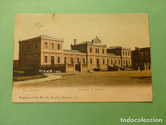 Postales: LA CORU&Ntilde;A ESCUELAS DA GUARDA - Foto 1