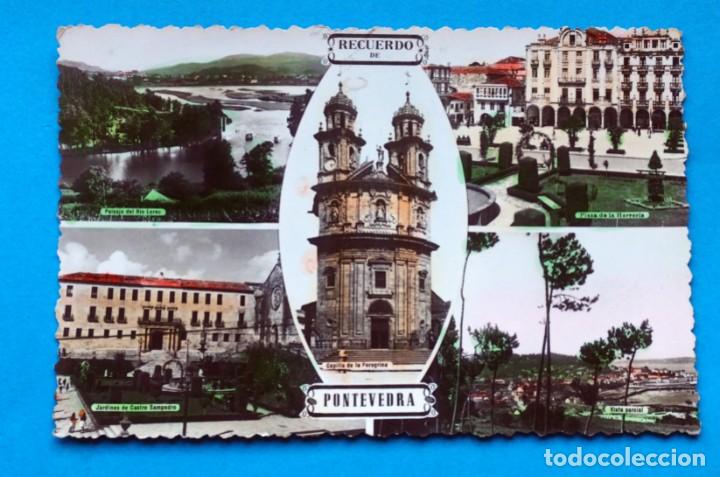 Postales: POSTAL COLOREADA DE PONTEVEDRA - Foto 1
