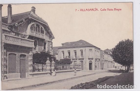 Cartes Postales: 7 Villagarc&iacute;a Calle Vista Alegre Edici&oacute;n Eco de Arosa 6163 Thomas Sin circular.