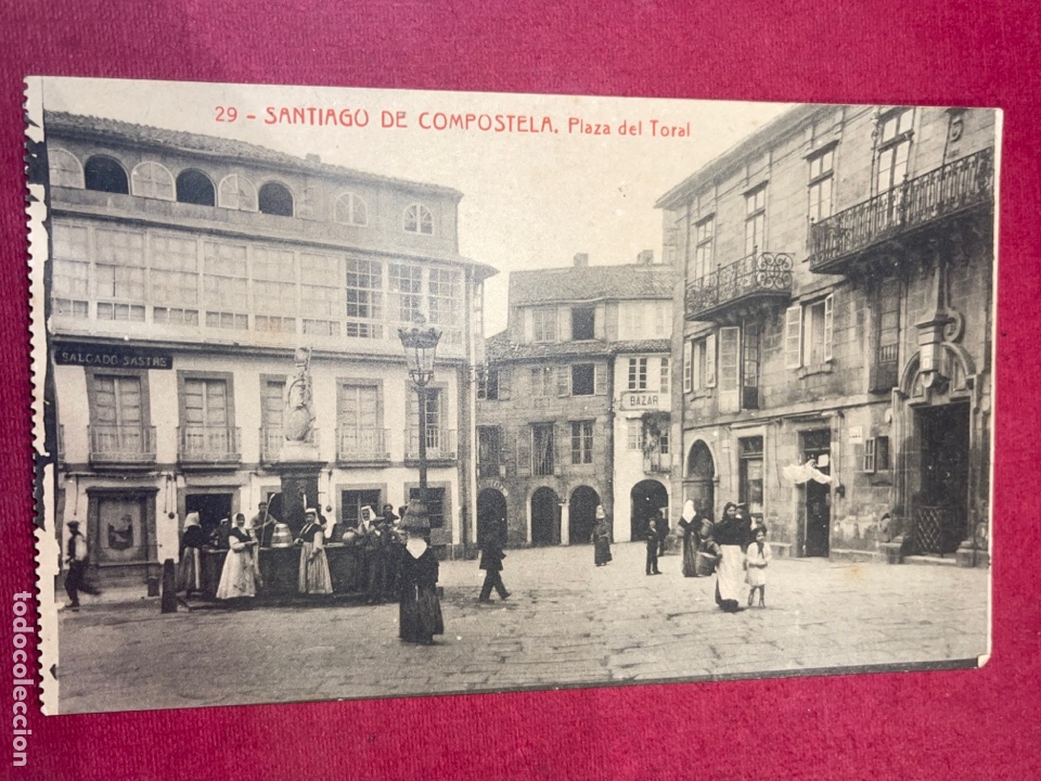 Postcards: P-694 Antigua postal de Santiago de Compostela. Plaza del Toral