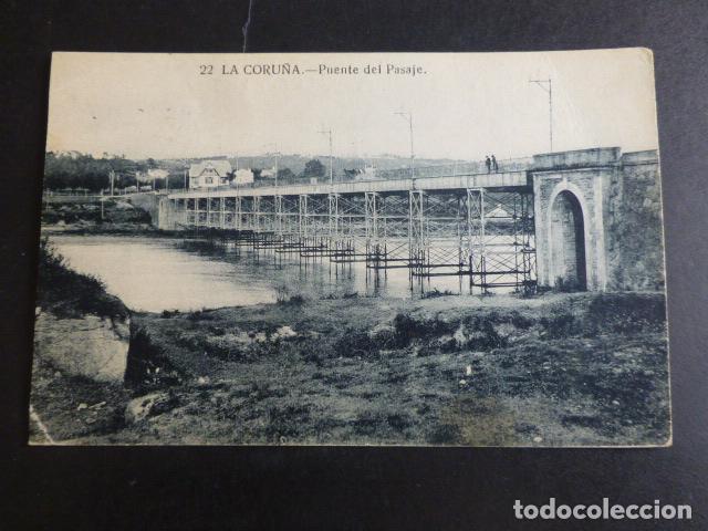 Postales: LA CORU&Ntilde;A PUENTE DEL PASAJE - Foto 1