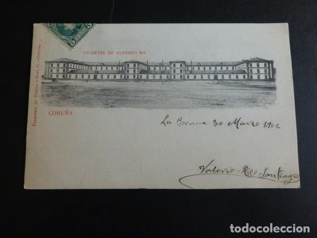 Postales: LA CORU&Ntilde;A CUARTEL DE ALFONSO XII - Foto 1