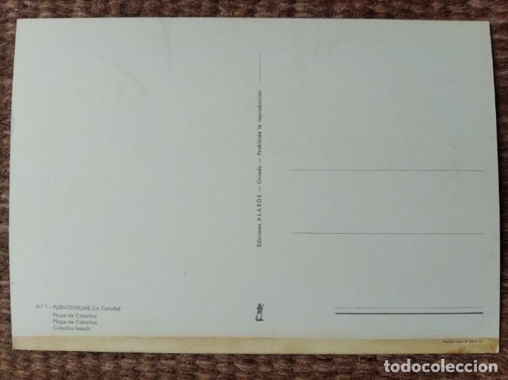 Postales: PUENTEDEUME - LA CORU&Ntilde;A - PLAYA DE CABA&Ntilde;AS - EDICIONES ALARDE - Foto 2
