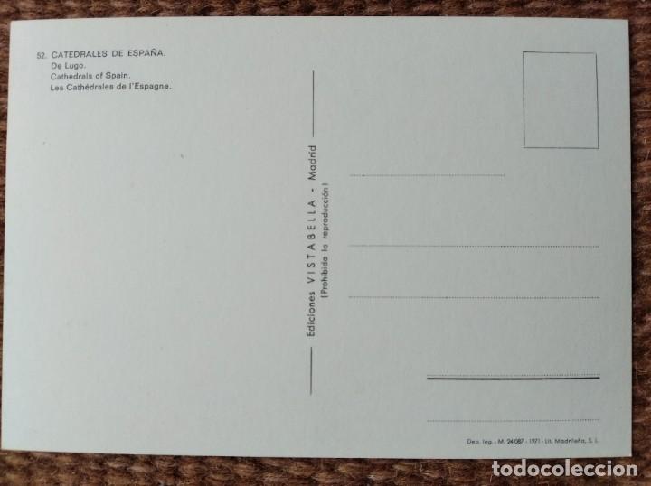 Postales: LUGO - CATEDRAL - ED: VISTABELLA - Foto 2