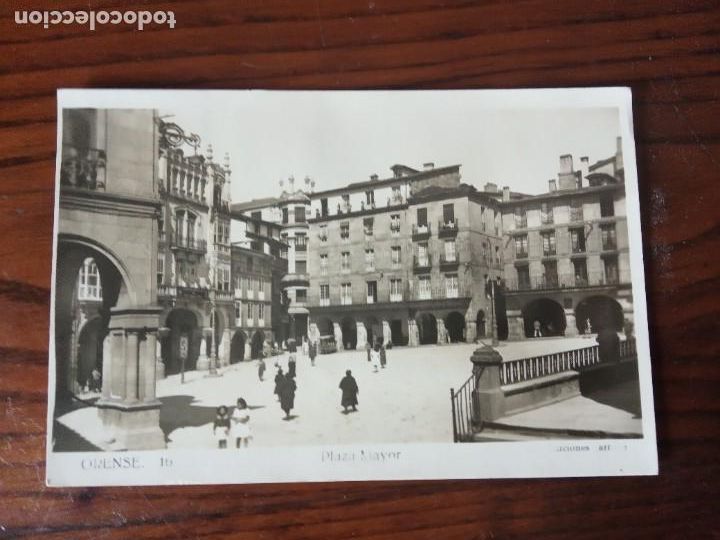Cartoline: TARJETA POSTAL.Orense. Plaza Mayor.
