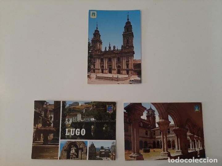 Postales: 3 POSTALES LUGO. SIN CIRCULAR - Foto 1