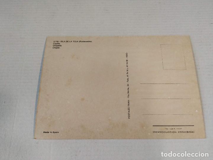 Postales: PONTEVEDRA - POSTAL ISLA DE LA TOJA - CAPILLA - Foto 2