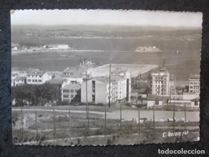 Postais: LA CORU&Ntilde;A-PUERTO Y CASTILLO DE SAN ANTON-FOTO ROISIN-POSTAL ANTIGUA-(91.291)