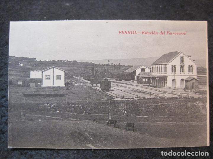 Postales: FERROL-ESTACION DEL FERROCARRIL-EDICION COUCE-POSTAL ANTIGUA-(92.030)