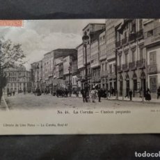 Postales: LOTE 85.1000.IMP POSTAL LA CORUÑA CANTON PEQUEÑO 1907 CIRCULADA LIBRERIA DE LINO PEREZ