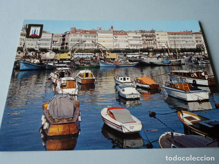 Postales: 48 LA CORU&Ntilde;A DARSENA ED. DOMINGUEZ - Foto 1