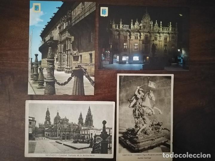 Postales: 4 postales de Santiago de Compostela.