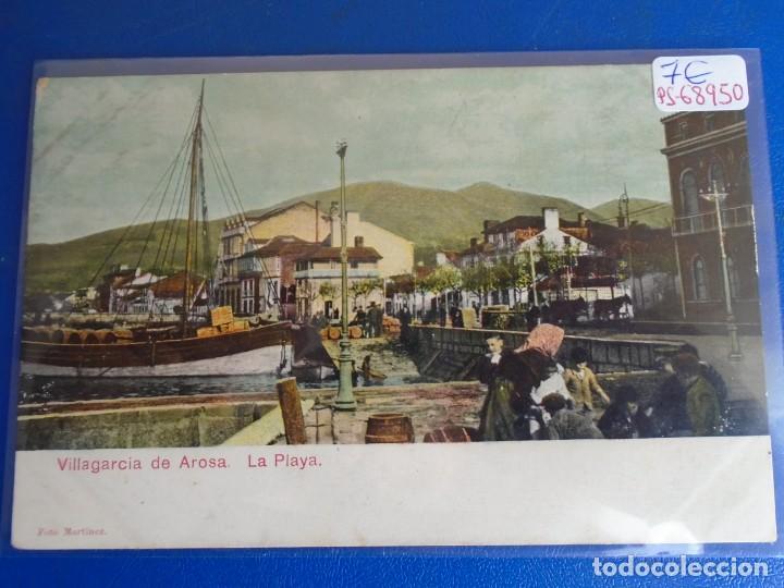 Postales: (PS-68950)POSTAL DE VILLAGARCIA DE AROSA-LA PLAYA.FOTO MARTINEZ