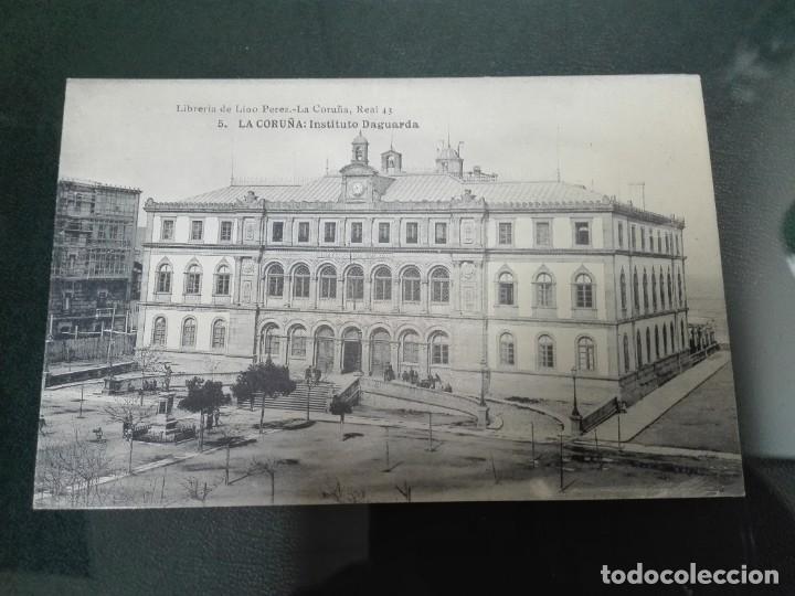 Postales: POSTAL INSTITUTO DAGUARDA CORU&Ntilde;A - EDITA LIBRERIA DE LINO PEREZ - FOTOTIPIA HAUSER Y MENET