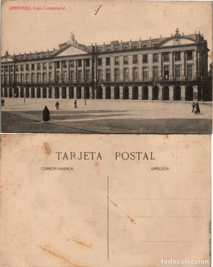 Postales: Santiago - Casa Consistorial - Ed. Thomas - 140x90mm. aprox.