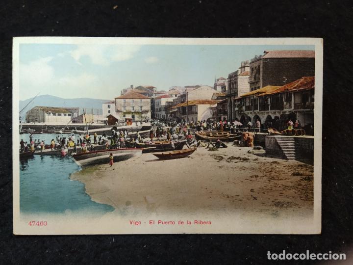 Postales: VIGO-EL PUERTO DE LA RIBERA-REVERSO SIN DIVIDIR-POSTAL ANTIGUA-(92.942)