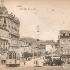 Postales: VIGO - PUERTA DEL SOL HAUSER Y MENET CIRCULADA EN 1918. Lote 339322588