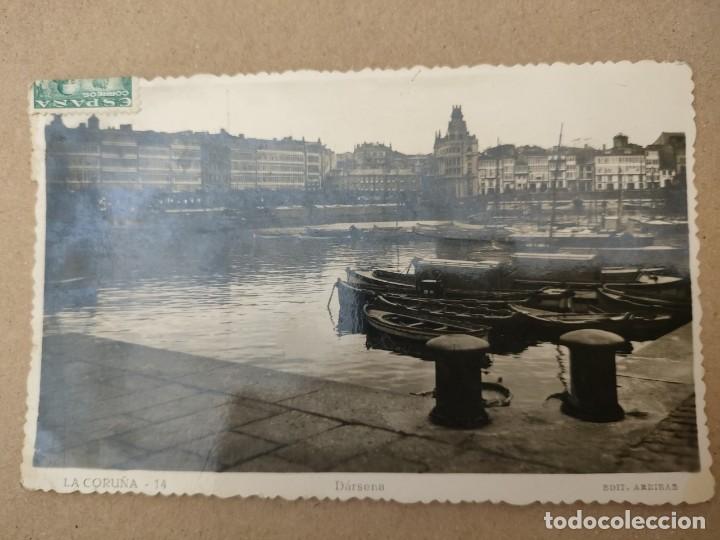 Postales: LA CORU&Ntilde;A - DARSENA, ARRIBAS - Foto 1