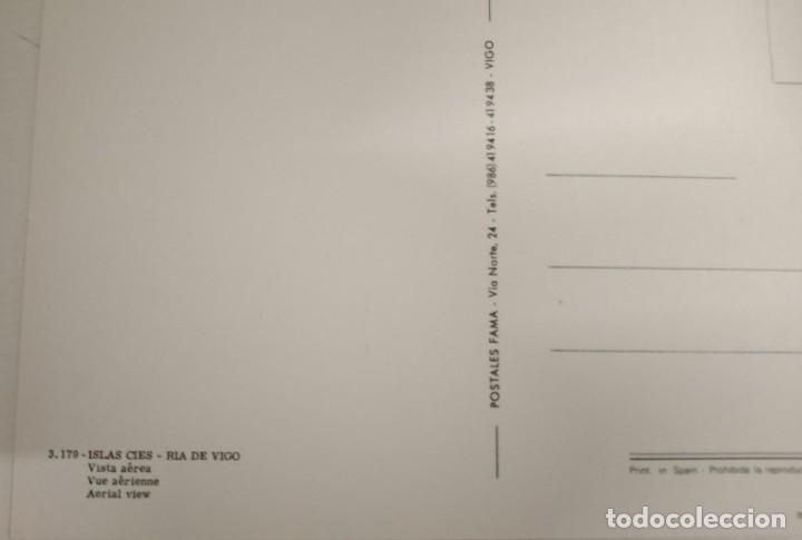 Postales: Islas Cies. Postal sin circular - Foto 2