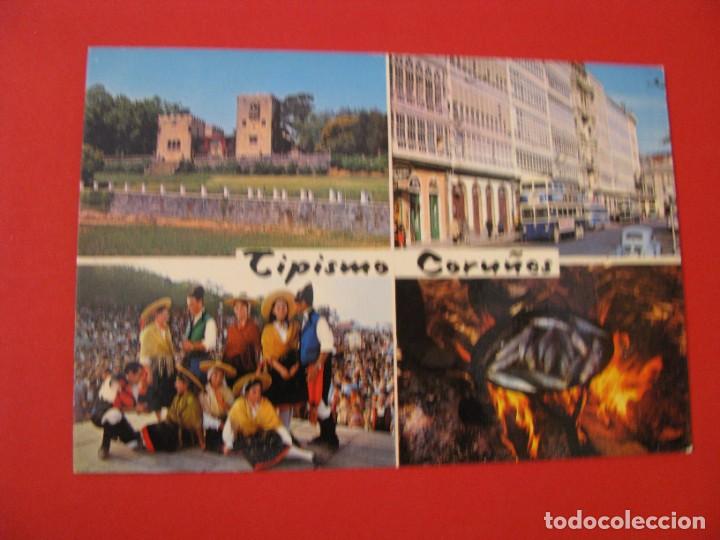 Postkarten: POSTAL DE GALICIA. TIPISMO CORU&Ntilde;ES. FOTO BLANCO. ESCRITA. 1976.