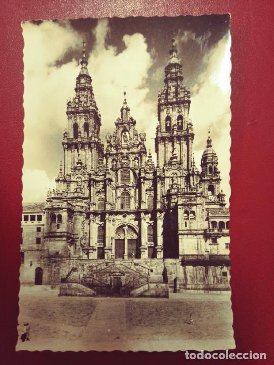 Postales: Postal Santiago de Compostela. Catedral. Fachada del Obradoiro (ESCRITA)