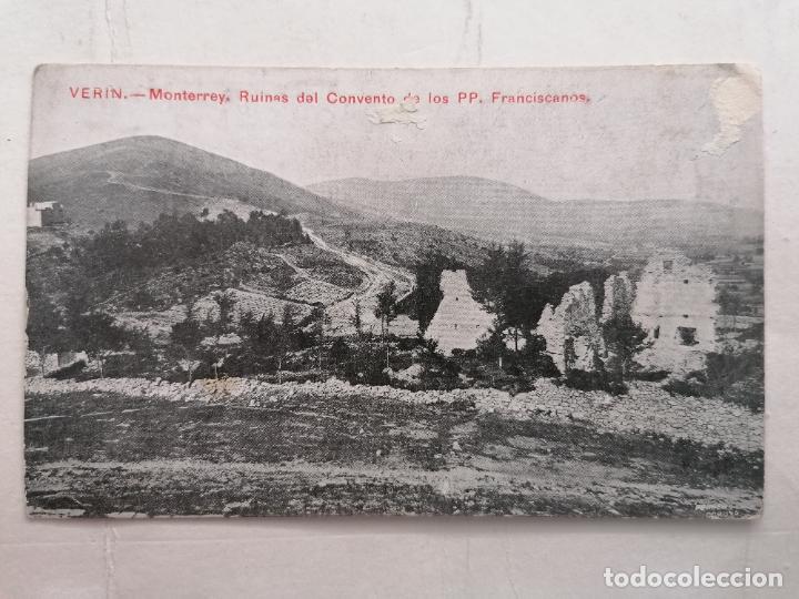 Postales: POSTAL VERIN, MONTERREY, RUINAS DEL CONVENTO DE LOS P.P. FRANCISCANOS